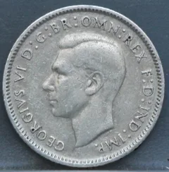 6 Pence 1942 (D) Australië — Zilver .500 voorzijde