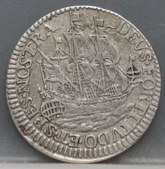 6 Stuiver 1678 Scheepjesschelling — West-Friesland, Enkhuizen voorzijde