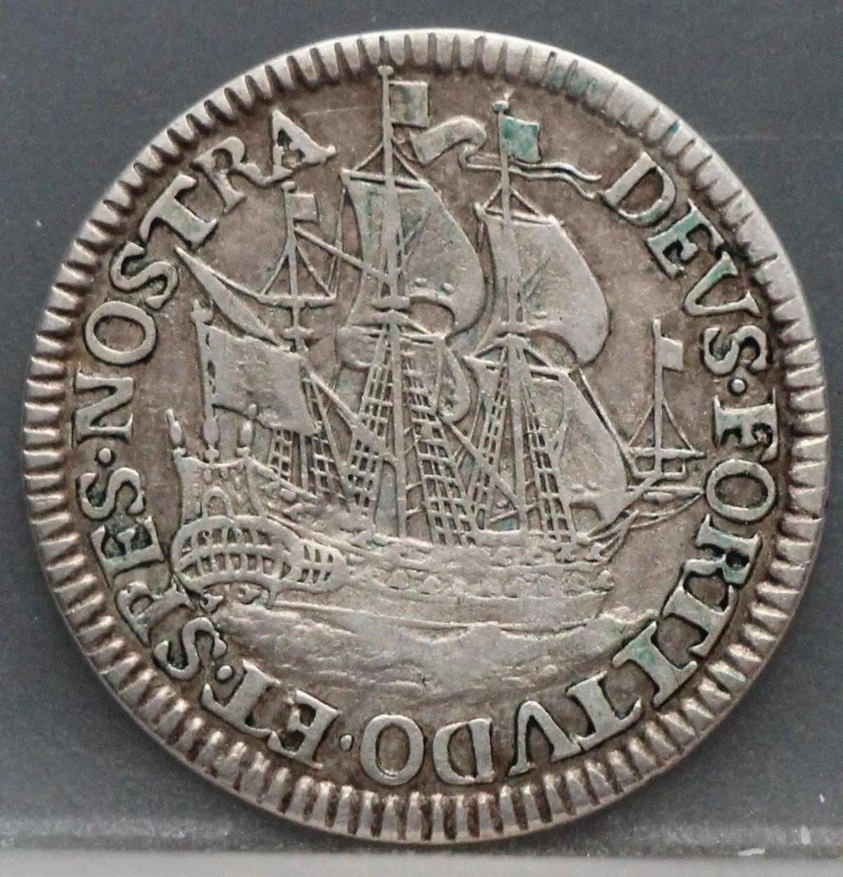 6 Stuiver 1678 Scheepjesschelling — West-Friesland, Enkhuizen voorzijde