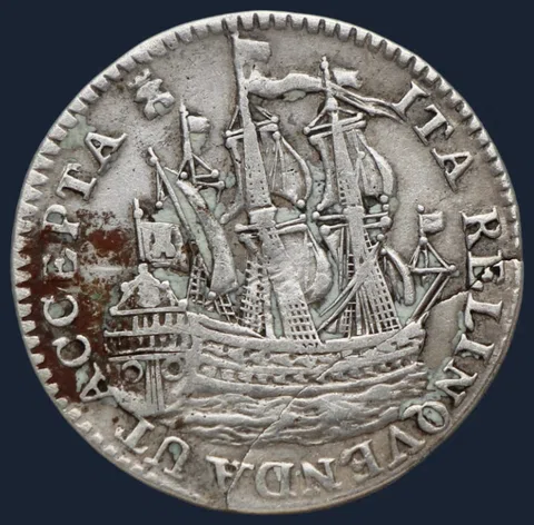 6 Stuiver 1755 Zeeland = scheepjesschelling 1755