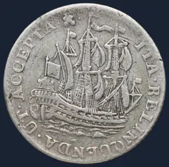 6 Stuiver 1758 Zeeland = scheepjesschelling 1758