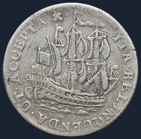 6 Stuiver 1758 Zeeland = scheepjesschelling 1758