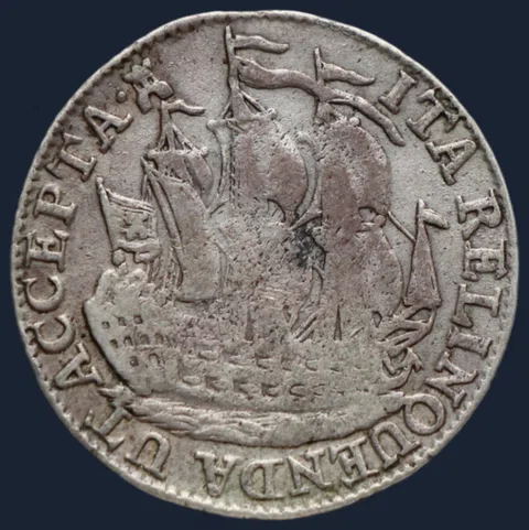 6 Stuiver 1785 Scheepjesschelling 1785 Zeeland