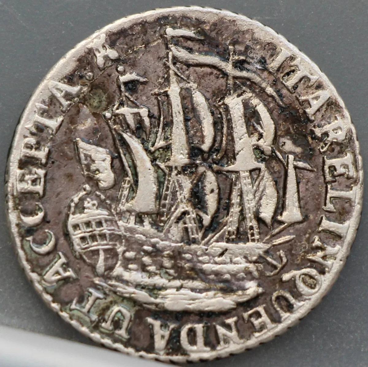 6 Stuiver 1791 Zeeland Zilver — Scheepjesschelling voorzijde