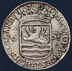 6 Stuiver 1791 Zeeland Zilver — Scheepjesschelling