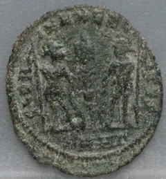 AE Follis 335-337 — Delmatius achterzijde, Brons (AE)