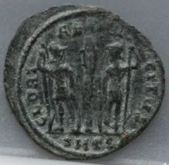 AE Follis 336-337 Constantius II — Thessalonica achterzijde, Brons