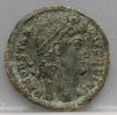 AE Follis 337-361 Constantius II voorzijde, brons