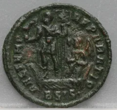 AE Follis 348-350 Constans — Siscia voorzijde, brons