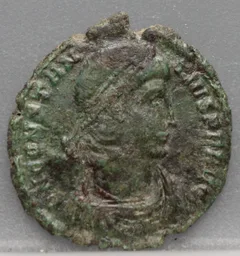 AE Follis 348-350 — Constantius II voorzijde, Brons
