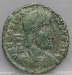 AE Follis 351-355 Constantius II — Siscia achterzijde, Brons