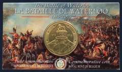 België 2½ euro 2015 coincard Slag bij Waterloo