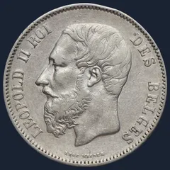 België 5 francs 1874