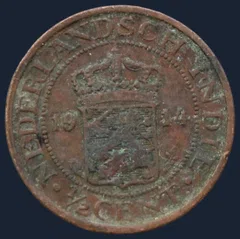 ½ Cent 1914 Nederlands-Indië