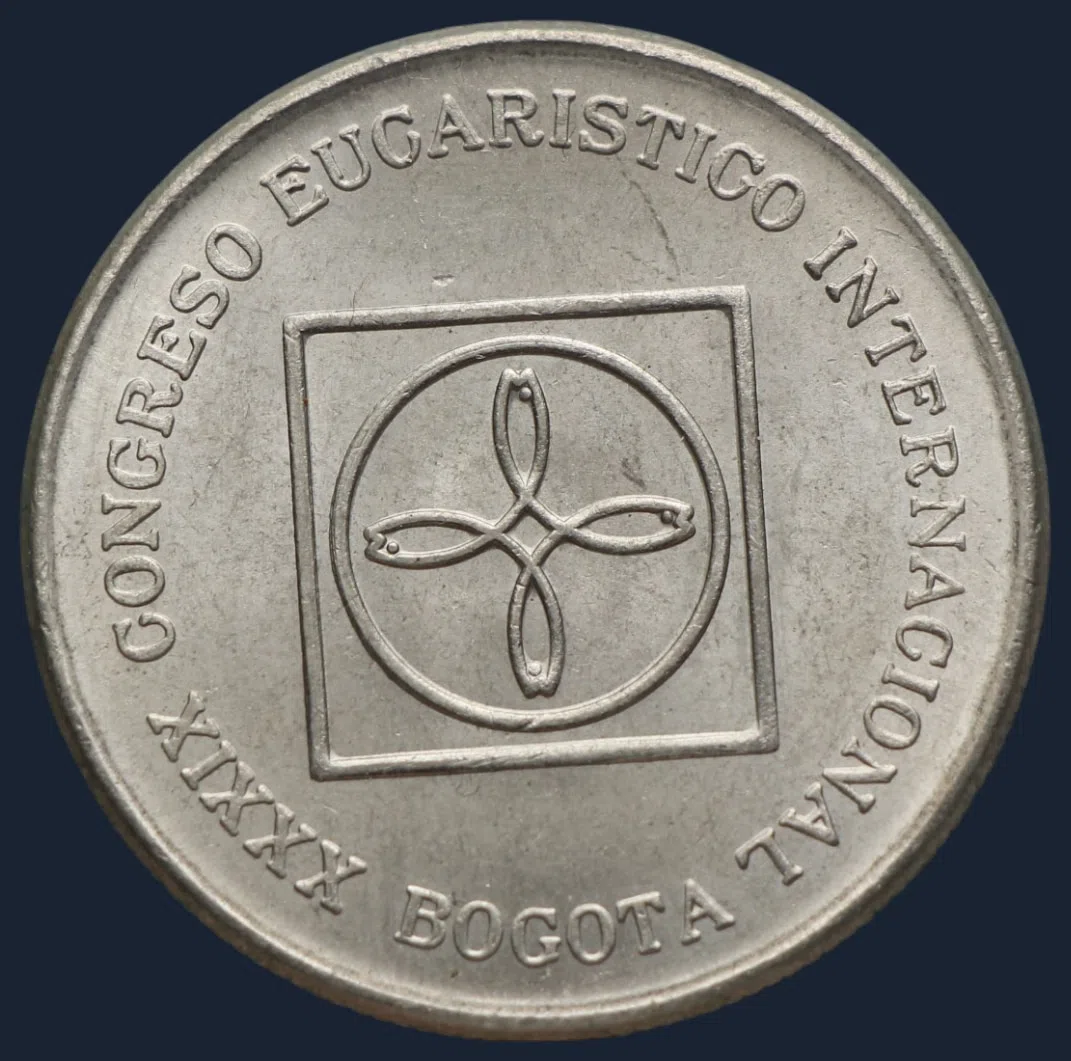 Colombia 5 pesos 1968 Eucharistisch Congres