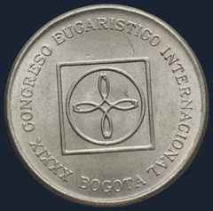 Colombia 5 pesos 1968 Eucharistisch Congres