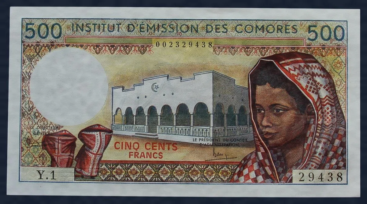 Comoren 500 Francs 1976 (Y.1)