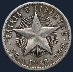 Cuba 20 centavos 1948
