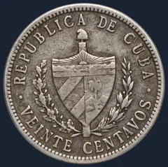 Cuba 20 centavos 1948