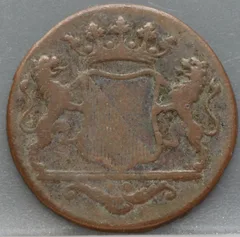 Dubbele Duit 1790 Utrecht — VOC achterzijde