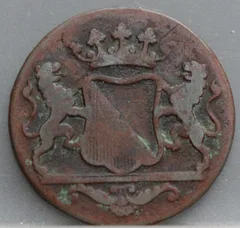 Dubbele Duit 1790 Utrecht VOC achterzijde