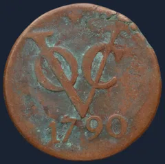 Dubbele Duit 1790 Utrecht VOC