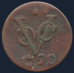 Dubbele Duit 1790 Utrecht VOC