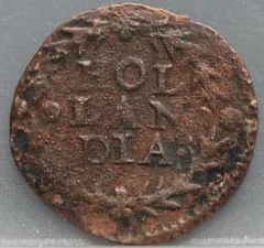 Duit 1604 — Holland achterzijde