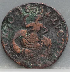 Duit 1663 Zeeland voorzijde