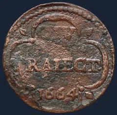 Duit 1664 Utrecht