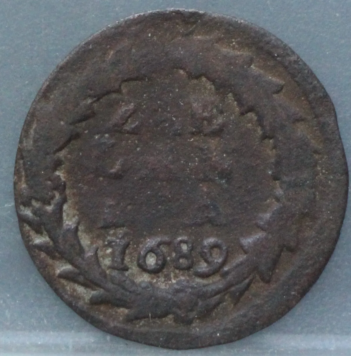 Duit 1689 Zeeland voorzijde