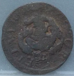 Duit 1689 Zeeland achterzijde
