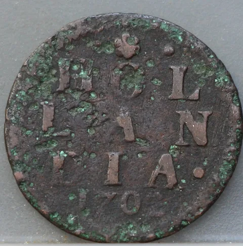 Duit 1702 Holland