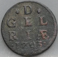 Duit 1703 Gelderland voorzijde