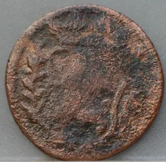Duit 1707 West-Friesland Brons achterzijde