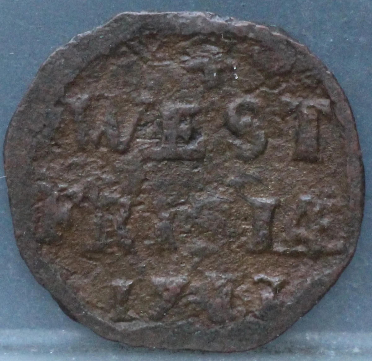 Duit 1713 West-Friesland Brons voorzijde