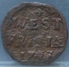 Duit 1713 West-Friesland Brons voorzijde