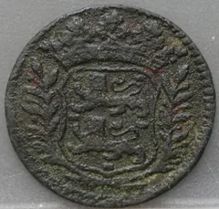 Duit 1716 West-Friesland — Koper achterzijde