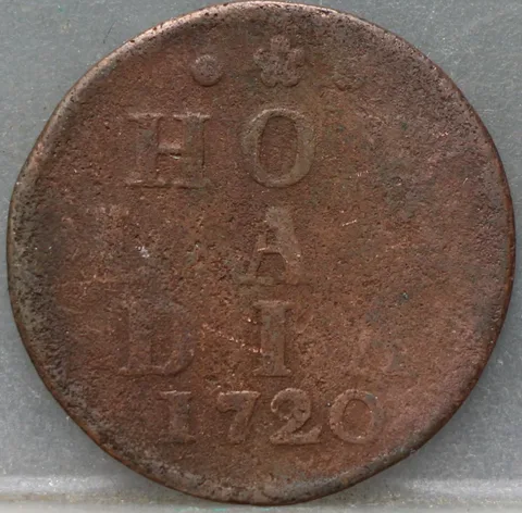 Duit 1720 Holland Koper