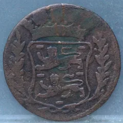 Duit 1723 West-Friesland — Brons achterzijde