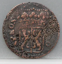 Duit 1731 Gelderland VOC achterzijde