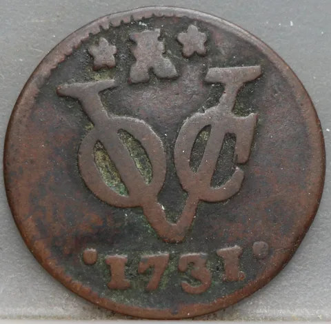 Duit 1731 Zeeland VOC