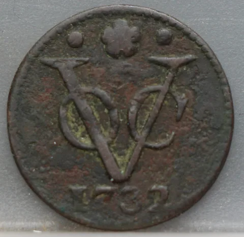 Duit 1732 Holland VOC — Koper