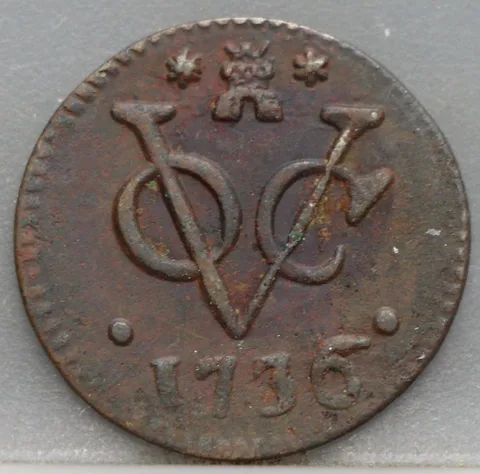 Duit 1736 Zeeland VOC