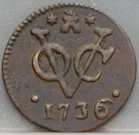 Duit 1736 Zeeland VOC