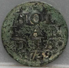 Duit 1739 — Holland voorzijde