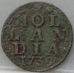 Duit 1739 Holland voorzijde