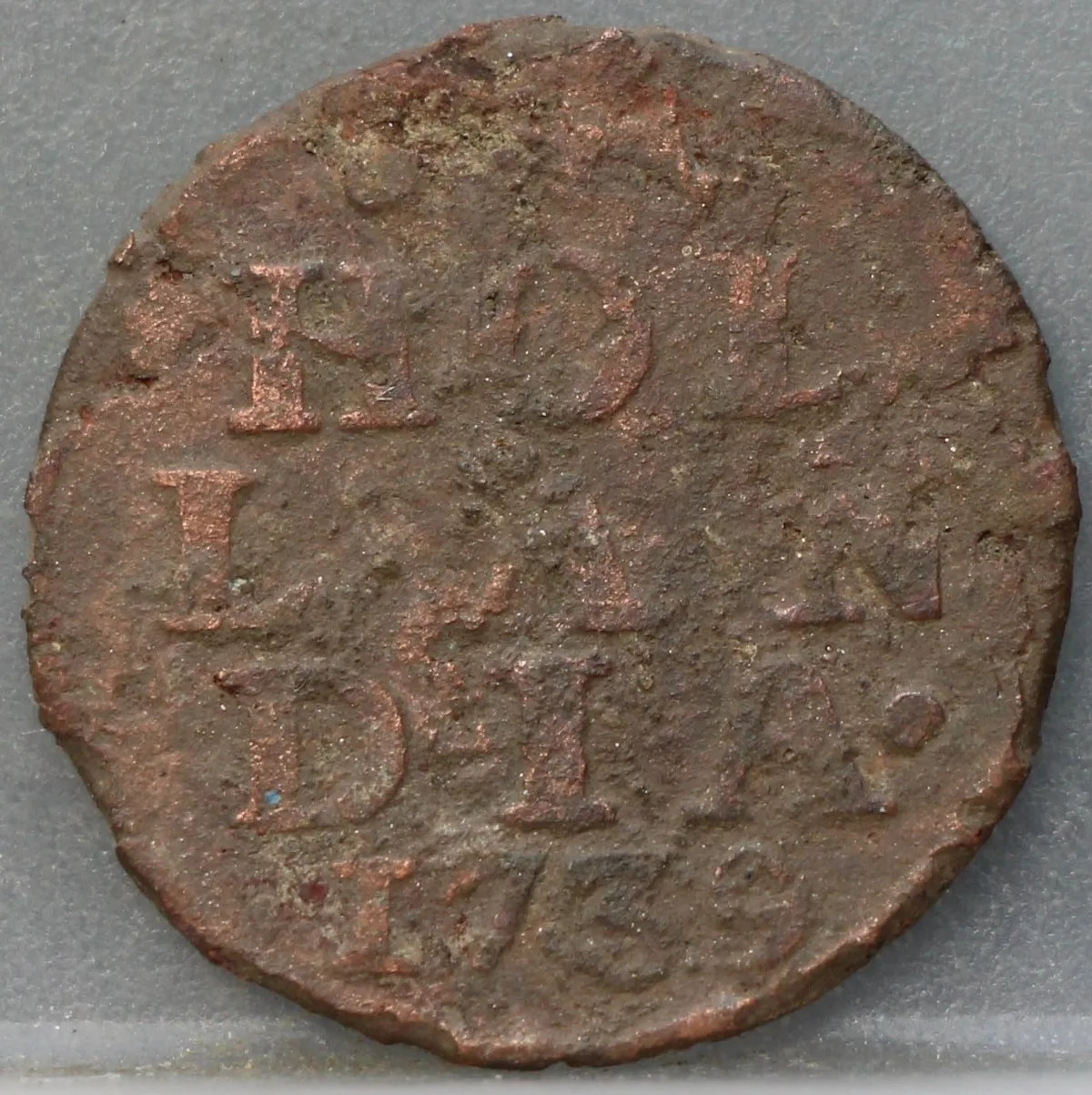 Duit 1739 Holland voorzijde