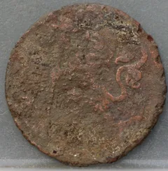 Duit 1739 Holland achterzijde