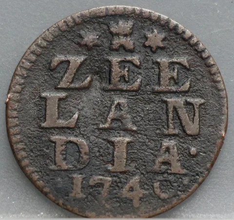 Duit 1740 Zeeland — Koper